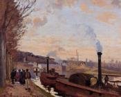 卡米耶 毕沙罗 : The Seine at Marly